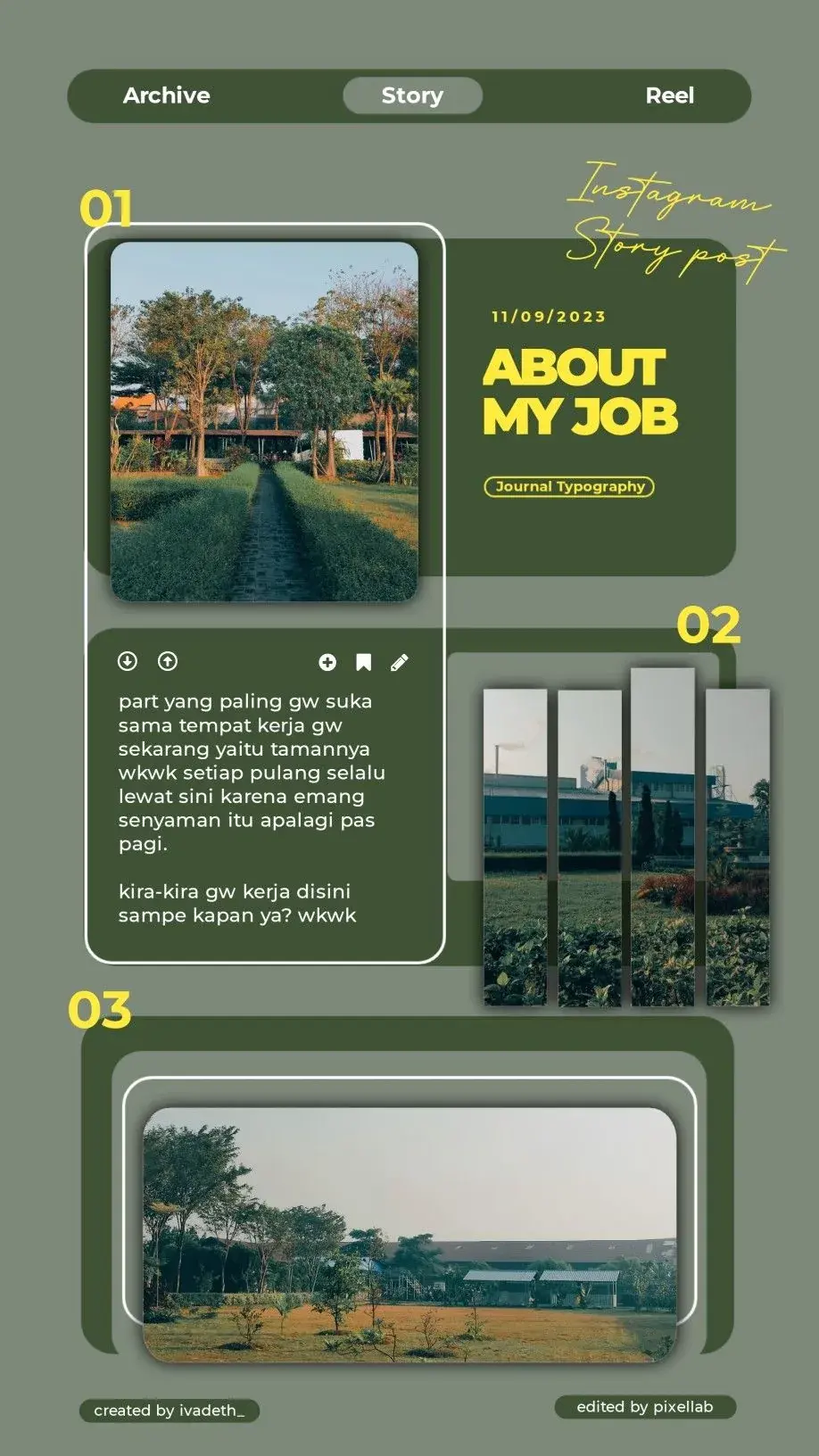 About My Job template preview