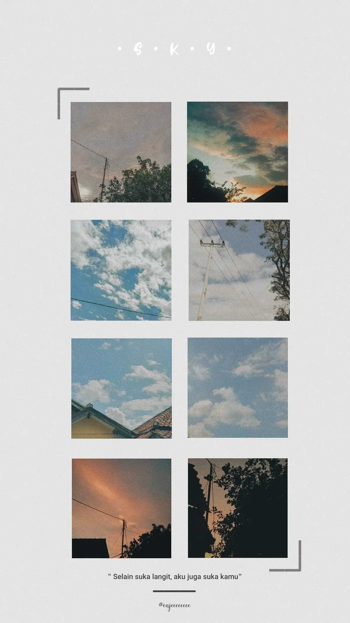 Besides Loving the Sky Collage template preview