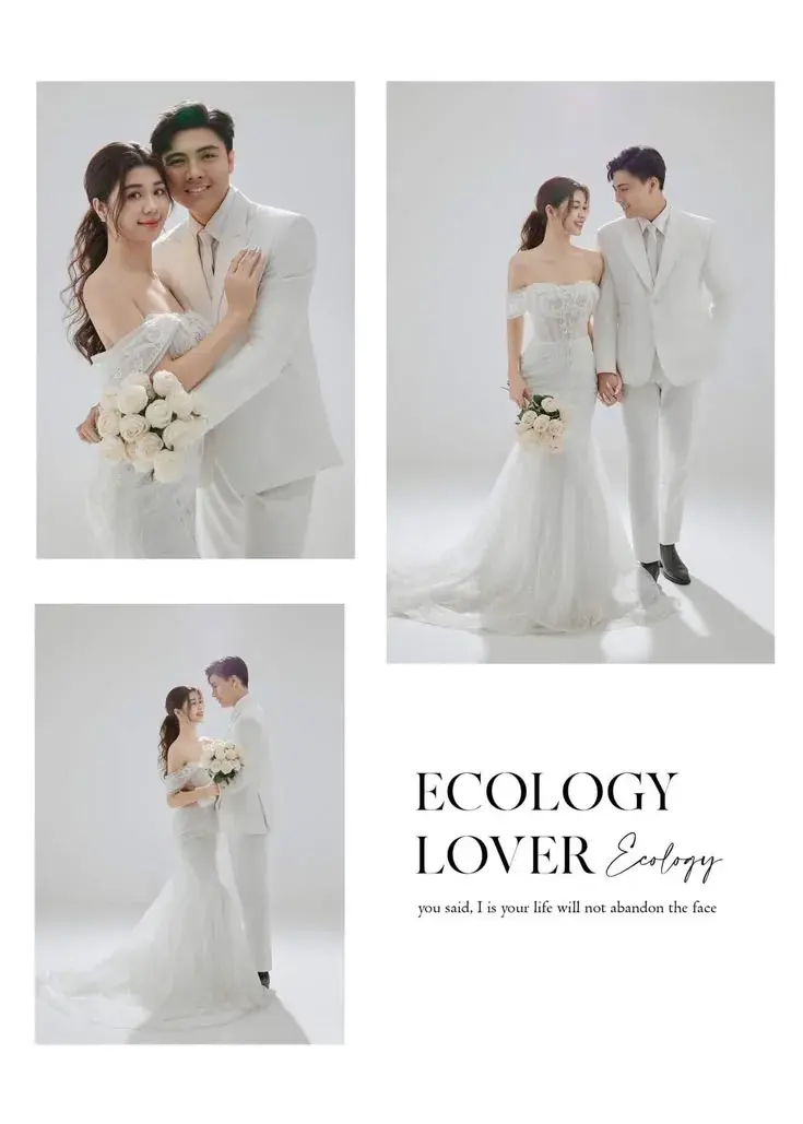 Ecology Lover Wedding Collage template preview