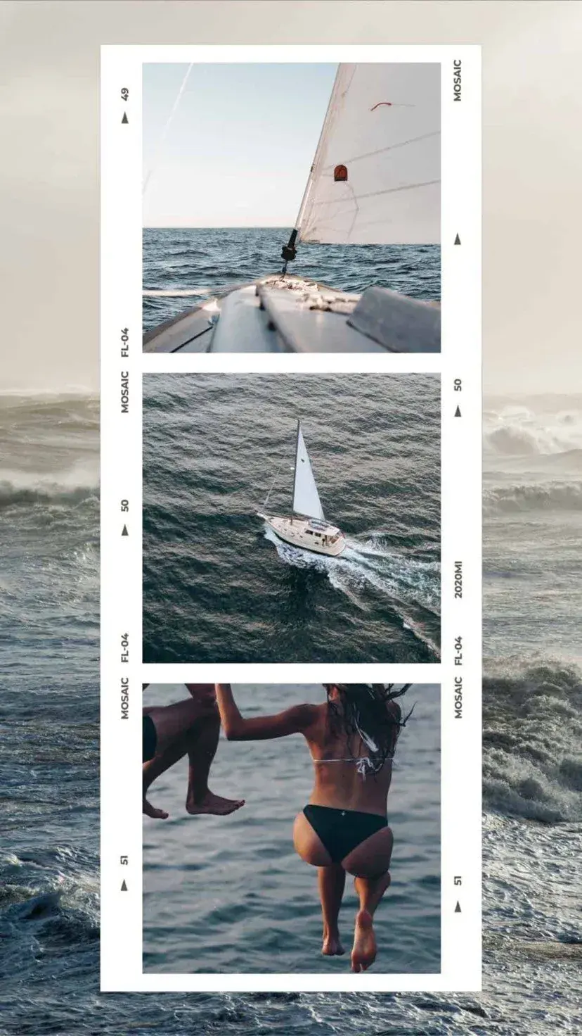 Mosaic Filmstrip Collage template preview