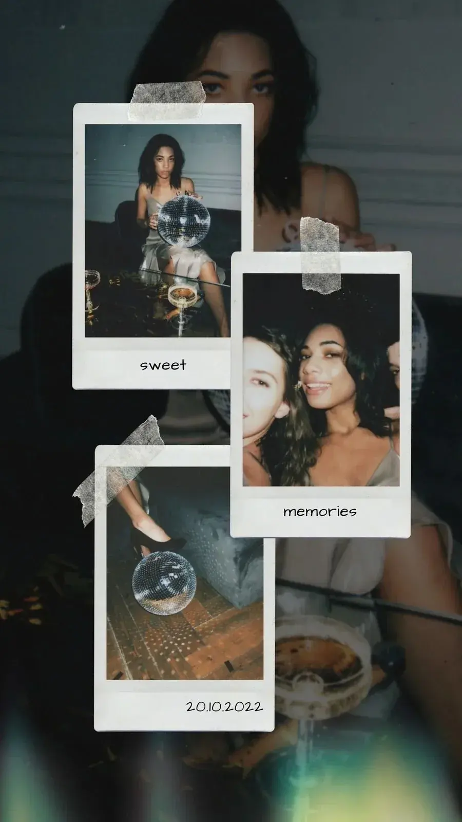 Polaroid Collage template preview