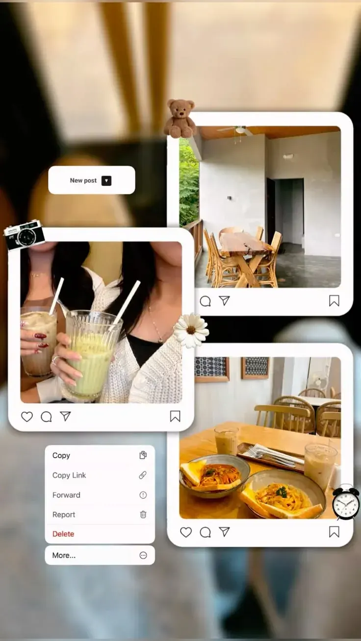 Social Frames Collage template preview