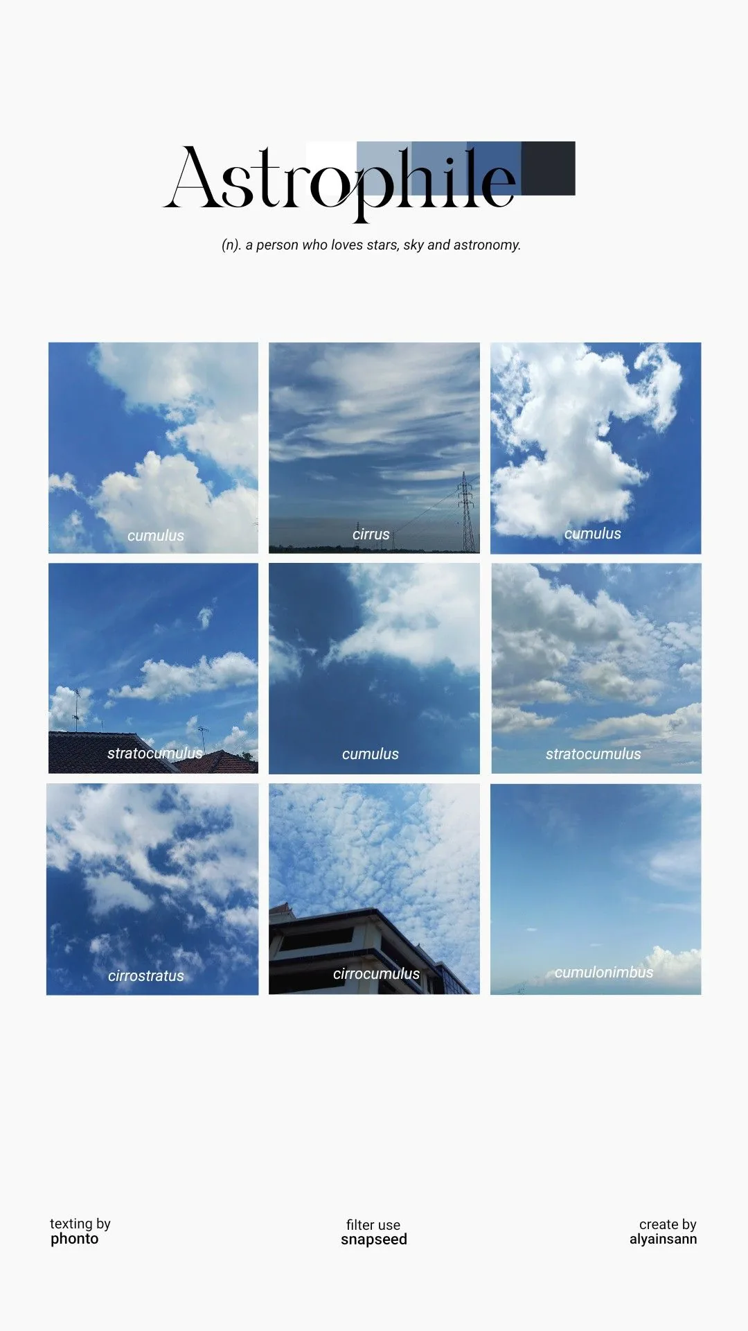 Astrophile Sky Grid template preview