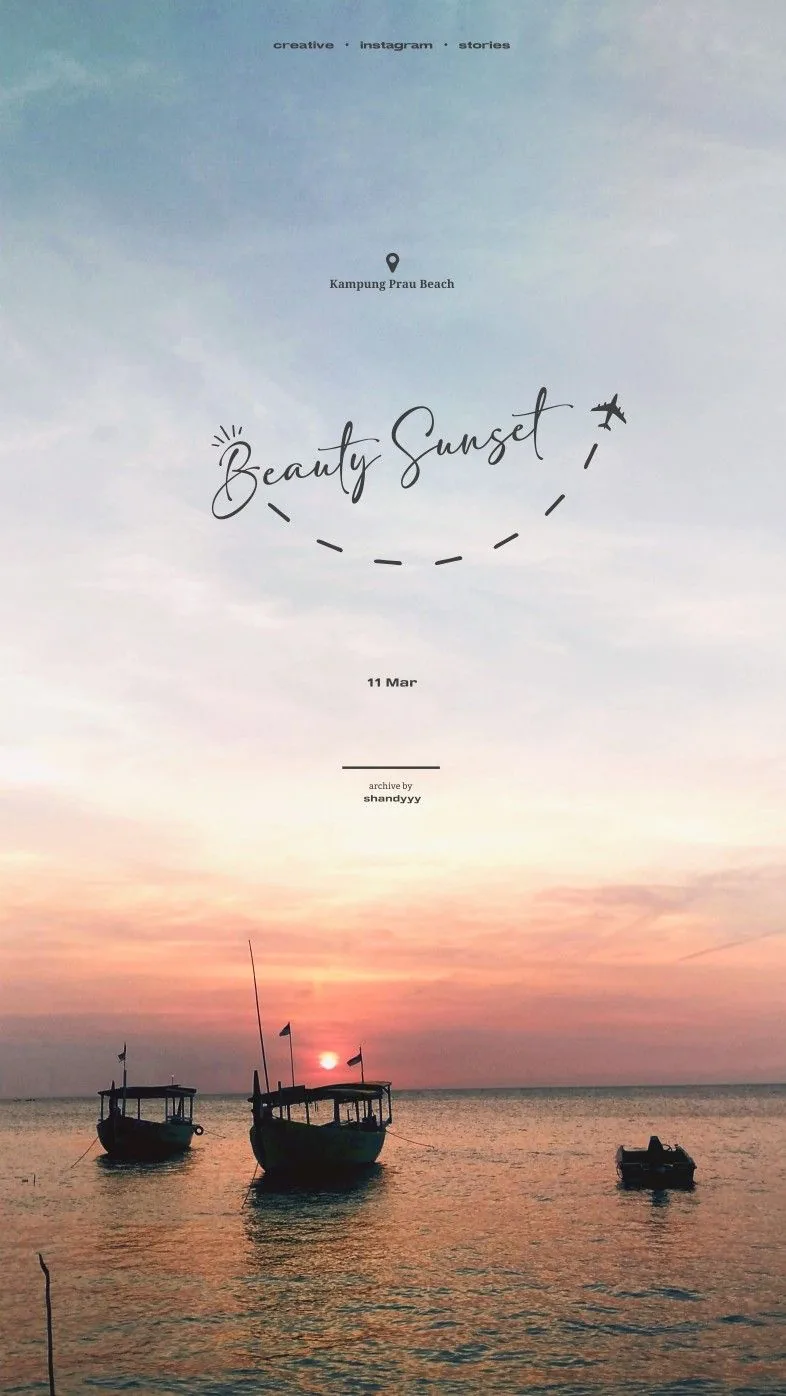 Beauty Sunset template preview