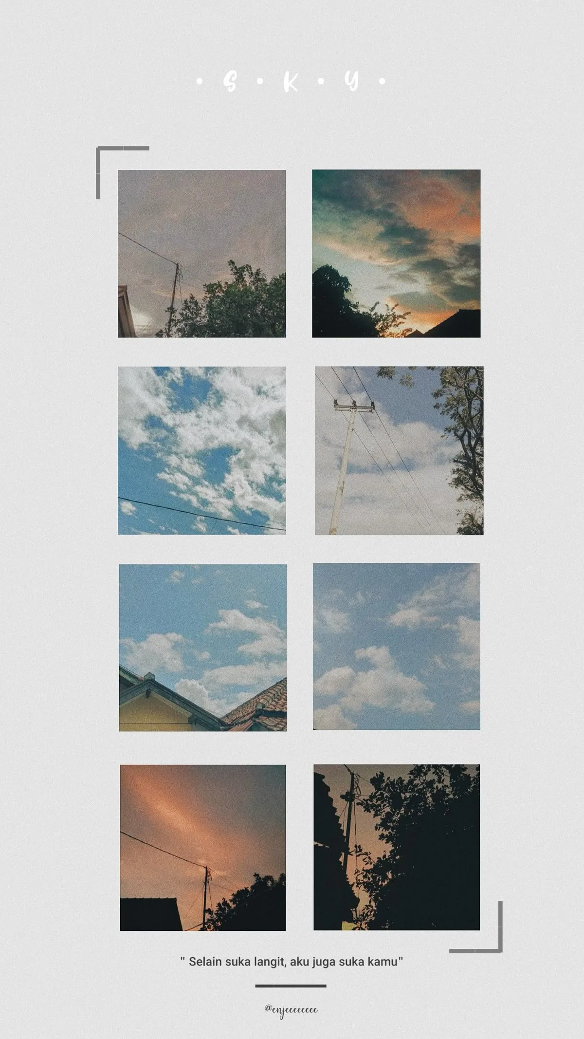Besides Loving the Sky Collage template preview