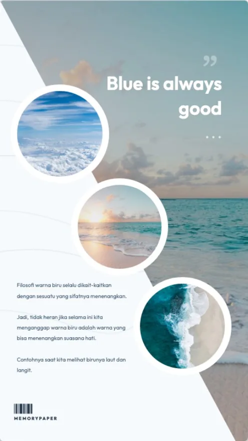Blue is Always Good template preview