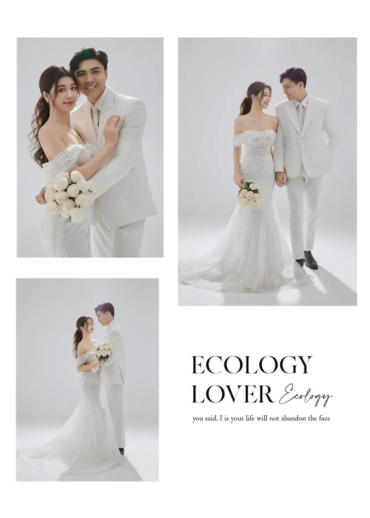 Ecology Lover Wedding Collage template preview