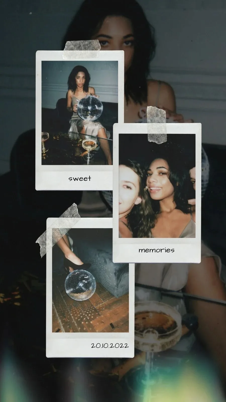 Polaroid Collage template preview